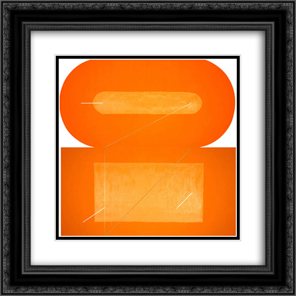 Rothkokoro 20x20 Black Ornate Wood Framed Art Print Poster with Double Matting by Valledor, Leo