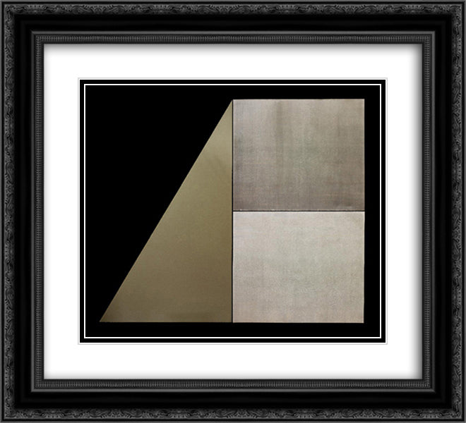 SF Spring (Sweet Rain) 22x20 Black Ornate Wood Framed Art Print Poster with Double Matting by Valledor, Leo