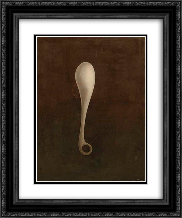 Composition 20x24 Black Ornate Wood Framed Art Print Poster with Double Matting by Tutundjian, Leon Arthur