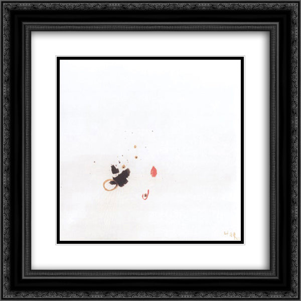 Untitled 20x20 Black Ornate Wood Framed Art Print Poster with Double Matting by Yuan Chia, Li