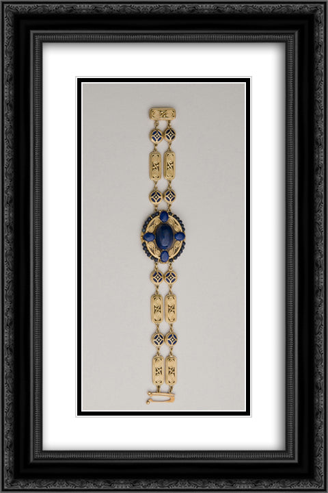 Bracelet 16x24 Black Ornate Wood Framed Art Print Poster with Double Matting by Tiffany, Louis Comfort