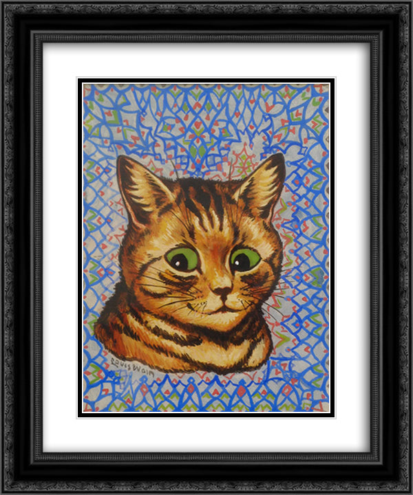 Untitled 20x24 Black Ornate Wood Framed Art Print Poster with Double Matting by Wain, Louis