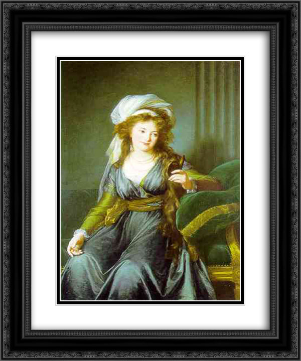 Portrait of Countess Catherine Skavronskaya 20x24 Black Ornate Wood Framed Art Print Poster with Double Matting by Vigee Le Brun, Louise Elisabeth