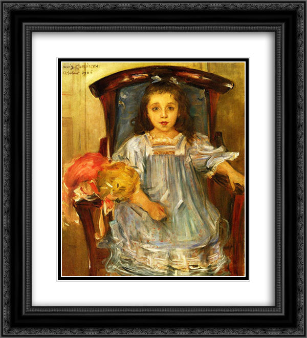 Portrait of Sophie Cassirer 20x22 Black Ornate Wood Framed Art Print Poster with Double Matting by Corinth, Lovis