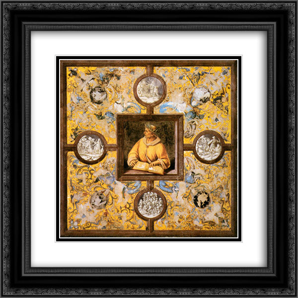 Ovid 20x20 Black Ornate Wood Framed Art Print Poster with Double Matting by Signorelli, Luca
