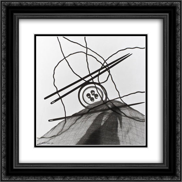 Fotogramma 20x20 Black Ornate Wood Framed Art Print Poster with Double Matting by Veronesi, Luigi