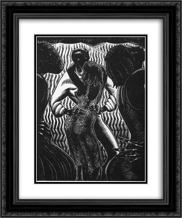 Alec Waugh's Hot Countries 20x24 Black Ornate Wood Framed Art Print Poster with Double Matting by Ward, Lynd