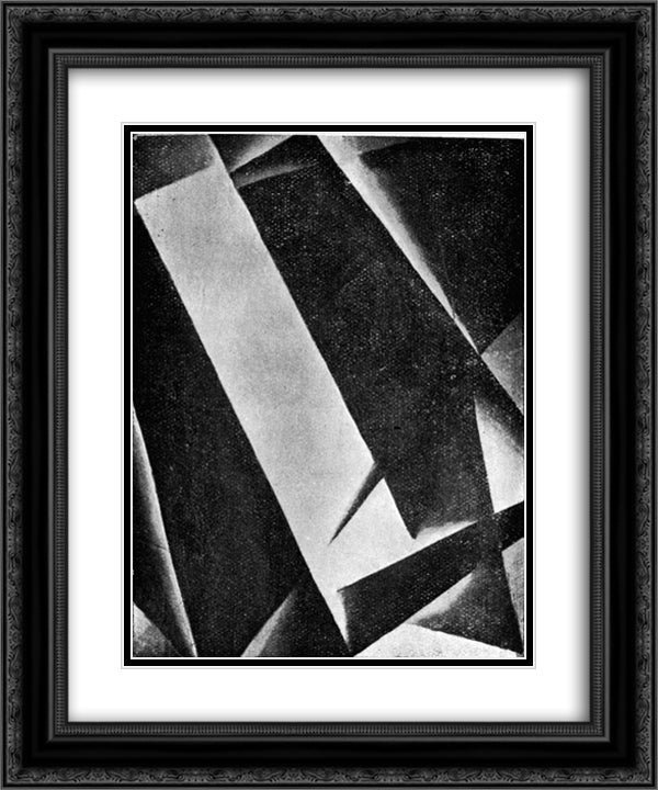 Untitled 20x24 Black Ornate Wood Framed Art Print Poster with Double Matting by Popova, Lyubov