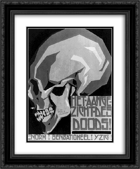 Poster 20x24 Black Ornate Wood Framed Art Print Poster with Double Matting by Escher, M.C.