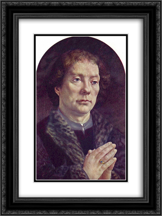 Portrait of Chancellor Jean Carondelet 18x24 Black Ornate Wood Framed Art Print Poster with Double Matting by Mabuse