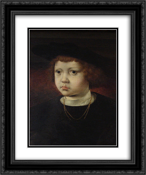 Prince Hans of Denmark, Norway and Sweden 20x24 Black Ornate Wood Framed Art Print Poster with Double Matting by Mabuse