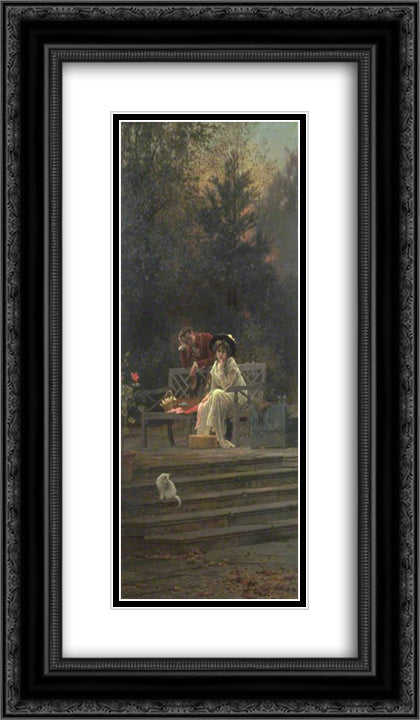 Il y en a toujours un autre 14x24 Black Ornate Wood Framed Art Print Poster with Double Matting by Stone, Marcus