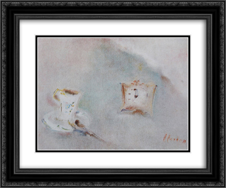 Further 24x20 Black Ornate Wood Framed Art Print Poster with Double Matting by Sterian, Margareta