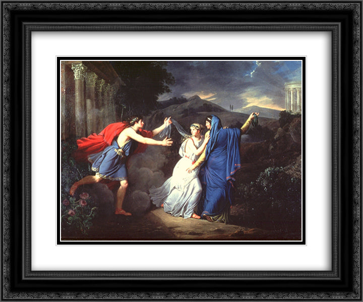 unknown title 24x20 Black Ornate Wood Framed Art Print Poster with Double Matting by Benoist, Marie Guillemine