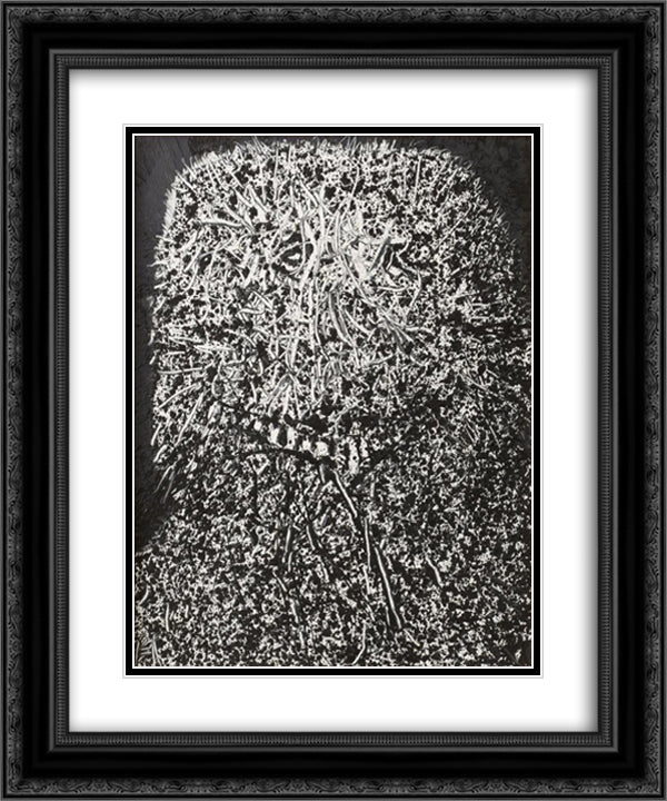 Propro 20x24 Black Ornate Wood Framed Art Print Poster with Double Matting by Prassinos, Mario