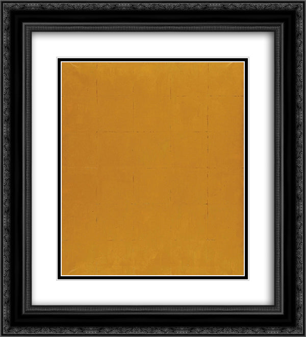 Solare 20x22 Black Ornate Wood Framed Art Print Poster with Double Matting by Schifano, Mario
