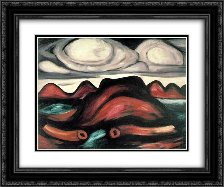 New Mexico Recollections, No. 12 24x20 Black Ornate Wood Framed Art Print Poster with Double Matting by Hartley, Marsden