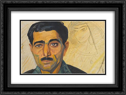 Akop Gukasyan 24x18 Black Ornate Wood Framed Art Print Poster with Double Matting by Saryan, Martiros