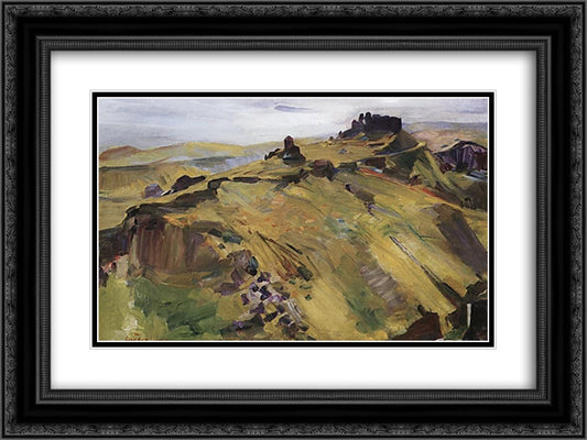 Amberd 24x18 Black Ornate Wood Framed Art Print Poster with Double Matting by Saryan, Martiros