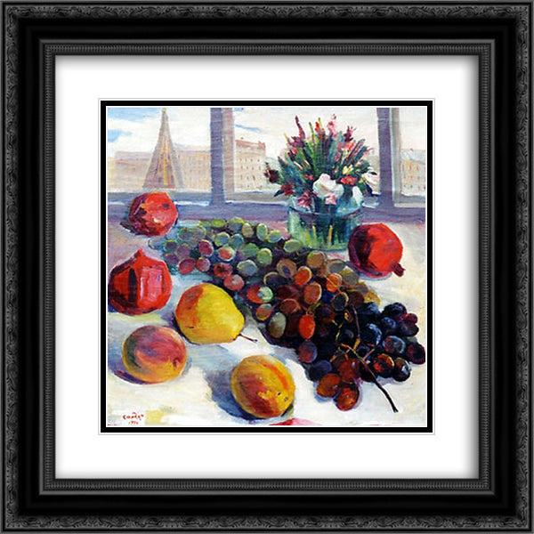 Moscow still life 20x20 Black Ornate Wood Framed Art Print Poster with Double Matting by Saryan, Martiros