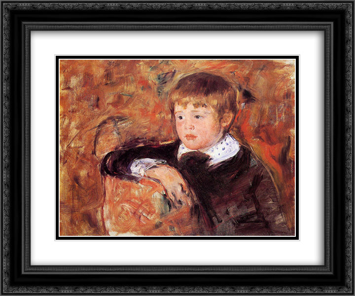 Master Robert Kelso Cassatt 24x20 Black Ornate Wood Framed Art Print Poster with Double Matting by Cassatt, Mary