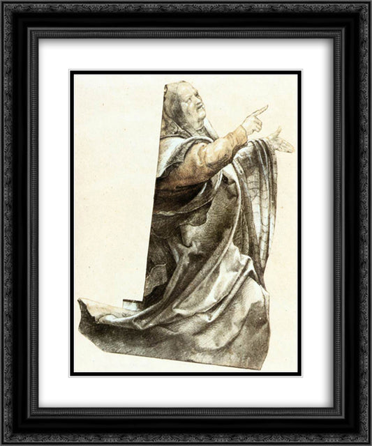 Complaining Pharisee 20x24 Black Ornate Wood Framed Art Print Poster with Double Matting by Grunewald, Matthias