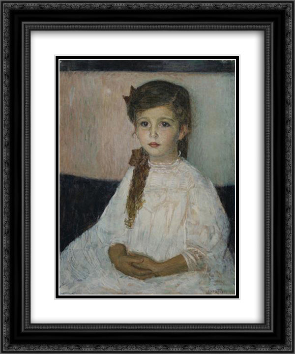Bettina Bauer 20x24 Black Ornate Wood Framed Art Print Poster with Double Matting by Kurzweil, Max