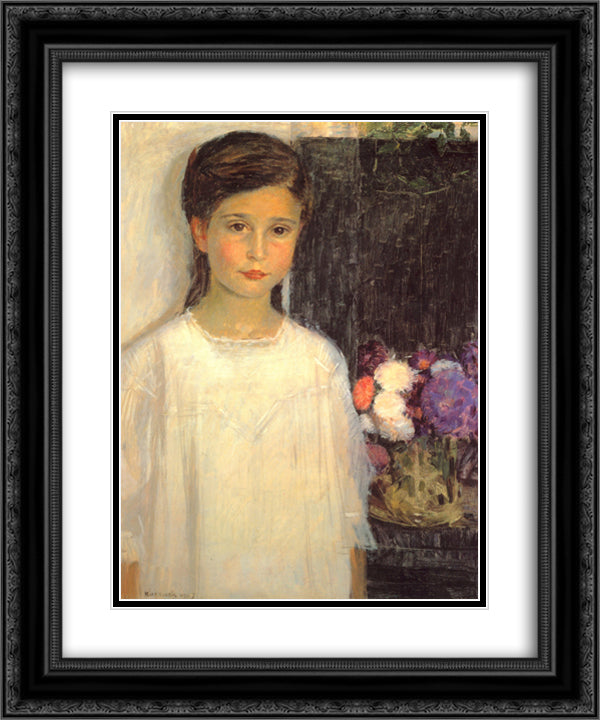 Mira Baue 20x24 Black Ornate Wood Framed Art Print Poster with Double Matting by Kurzweil, Max