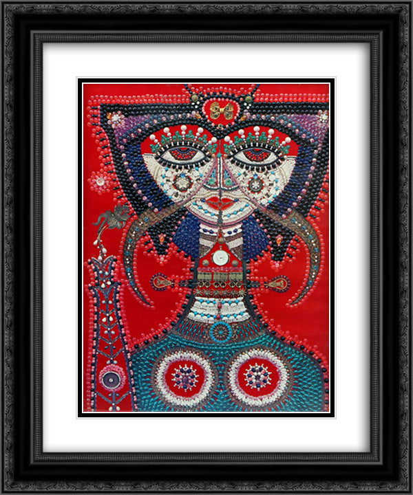 Portratt av en stjarna III 20x24 Black Ornate Wood Framed Art Print Poster with Double Matting by Svanberg, Max Walter