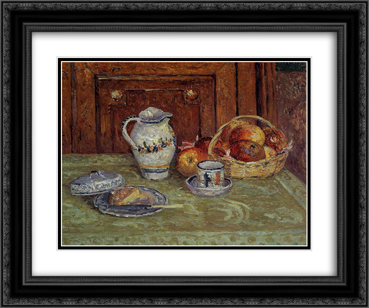 Dessert 24x20 Black Ornate Wood Framed Art Print Poster with Double Matting by Maufra, Maxime