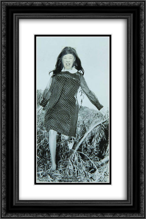 Ridiculous Portrait (Polka Dot Dress) 16x24 Black Ornate Wood Framed Art Print Poster with Double Matting by Wilson, May
