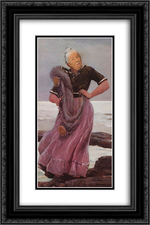 Ridiculous Portrait (Seashore) 16x24 Black Ornate Wood Framed Art Print Poster with Double Matting by Wilson, May