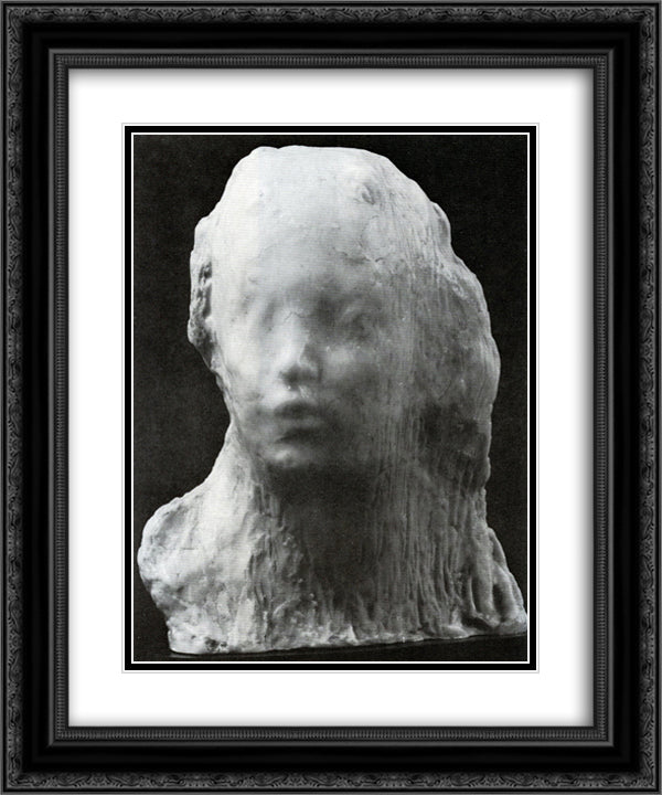 Behold the Boy 20x24 Black Ornate Wood Framed Art Print Poster with Double Matting by Rosso, Medardo