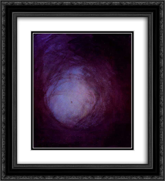 Creation of the World II 20x22 Black Ornate Wood Framed Art Print Poster with Double Matting by Ciurlionis, Mikalojus