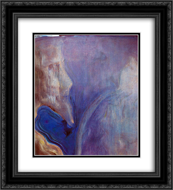 Creation of the World IV 20x22 Black Ornate Wood Framed Art Print Poster with Double Matting by Ciurlionis, Mikalojus