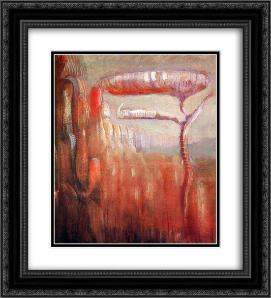 Creation of the World VII 20x22 Black Ornate Wood Framed Art Print Poster with Double Matting by Ciurlionis, Mikalojus