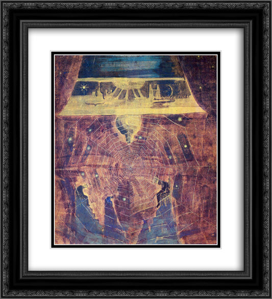 Finale (Sonata of the Sun) 20x22 Black Ornate Wood Framed Art Print Poster with Double Matting by Ciurlionis, Mikalojus