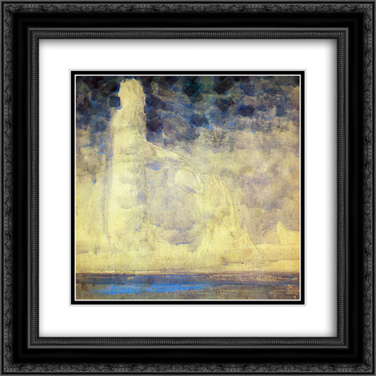 Journey of the Prince (I) 20x20 Black Ornate Wood Framed Art Print Poster with Double Matting by Ciurlionis, Mikalojus