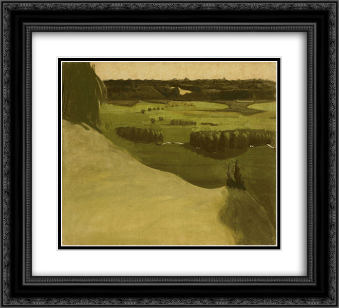 Raigardas (I) 22x20 Black Ornate Wood Framed Art Print Poster with Double Matting by Ciurlionis, Mikalojus