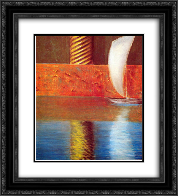 Rex I 20x22 Black Ornate Wood Framed Art Print Poster with Double Matting by Ciurlionis, Mikalojus