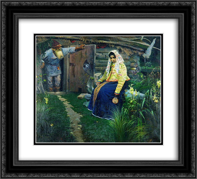 For the love potion 22x20 Black Ornate Wood Framed Art Print Poster with Double Matting by Nesterov, Mikhail