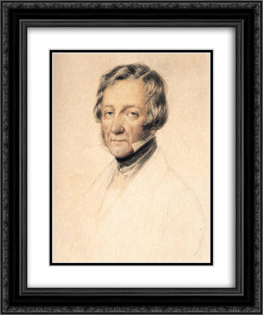 Portrait of William Tierney Clark 20x24 Black Ornate Wood Framed Art Print Poster with Double Matting by Barabas, Miklos