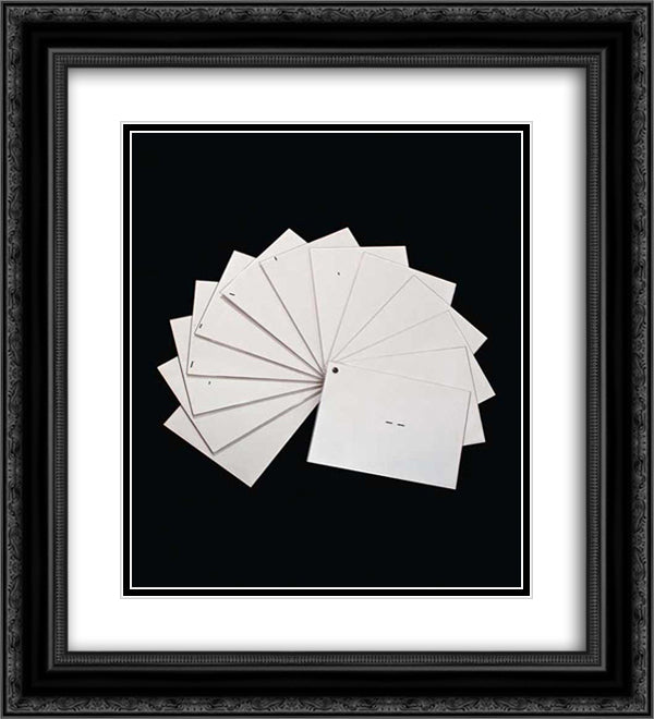 Untitled (from Cadernos Series) 20x22 Black Ornate Wood Framed Art Print Poster with Double Matting by Schendel, Mira