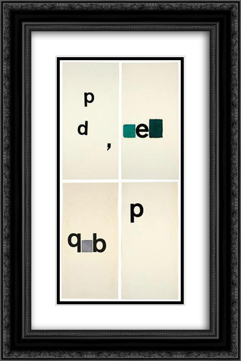 Untitled (Toquinho) 16x24 Black Ornate Wood Framed Art Print Poster with Double Matting by Schendel, Mira