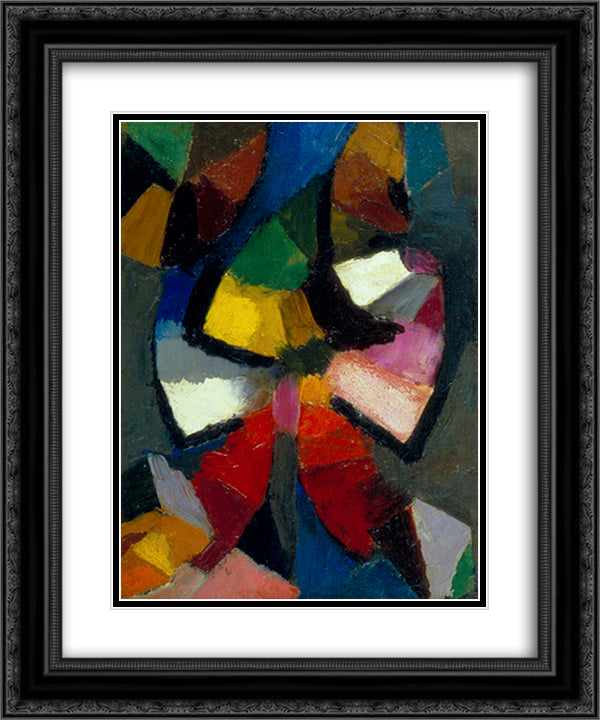 Synchromy No. 6 20x24 Black Ornate Wood Framed Art Print Poster with Double Matting by Russell, Morgan