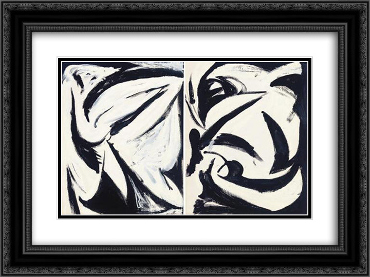 Untitled 24x18 Black Ornate Wood Framed Art Print Poster with Double Matting by Stout, Myron