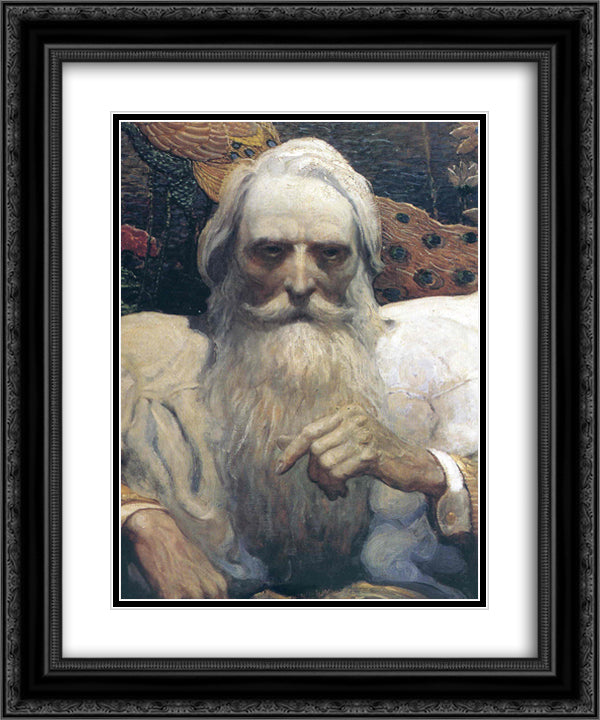 Captain Nemo 20x24 Black Ornate Wood Framed Art Print Poster with Double Matting by Wyeth, N.C.