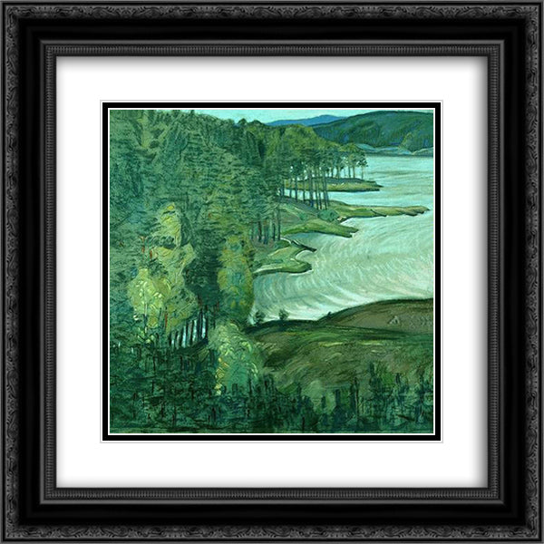 Finland. Punky Harju. 20x20 Black Ornate Wood Framed Art Print Poster with Double Matting by Roerich, Nicholas
