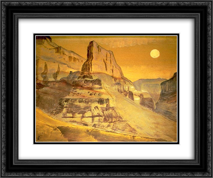 Grand Canyon 24x20 Black Ornate Wood Framed Art Print Poster with Double Matting by Roerich, Nicholas