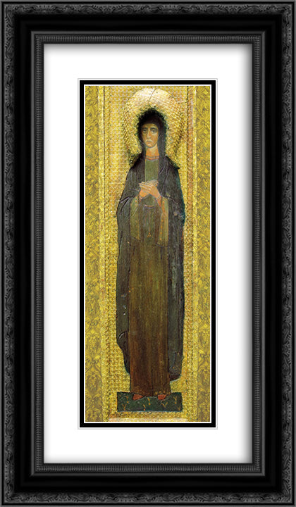 Holy Martyr 14x24 Black Ornate Wood Framed Art Print Poster with Double Matting by Roerich, Nicholas